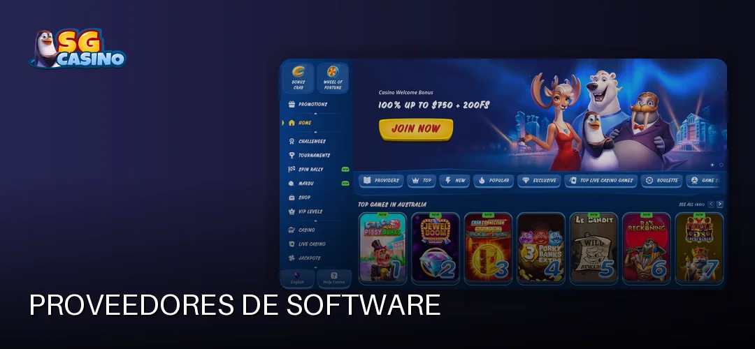 Proveedores de software